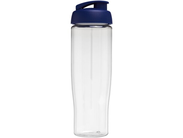 H2O Active® Tempo Bidón deportivo con Tapa Flip de 700 ml personalizado transparente/azul