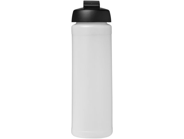 Baseline® Plus Bidón deportivo con Tapa Flip de 750 ml personalizado transparente/negro intenso