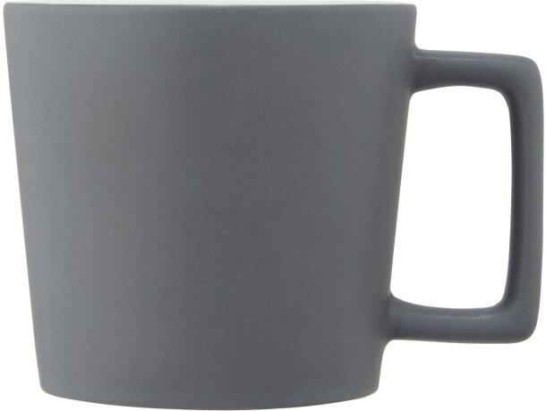 Tazas sublimadas cerámica Cali Blanco/gris mate detalle 3