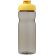 Bidón deportivo de 650 ml con tapa Flip personalizado carbón/amarillo