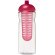 H2O Active® Base Bidón deportivo e infusor con Tapa Dome de 650 ml personalizado transparente/rosa