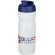 Baseline® Plus Bidón deportivo con tapa Flip de 650 ml personalizado transparente/azul