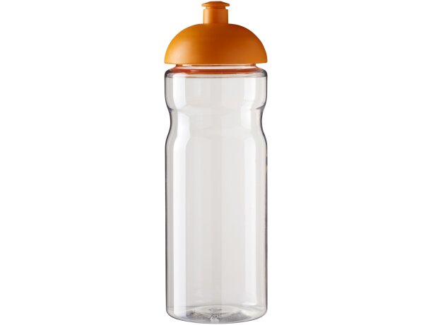 H2O Active® Base Bidón deportivo con Tapa Dome de 650 ml personalizado transparente/naranja