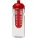 H2O Active® Base Bidón deportivo e infusor con Tapa Dome de 650 ml personalizado transparente/rojo