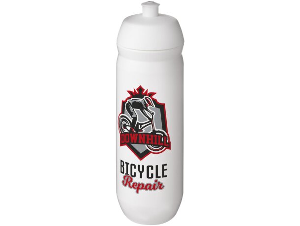 Bidón deportivo de 750 ml &quot;HydroFlex&quot; personalizado blanco/blanco primario