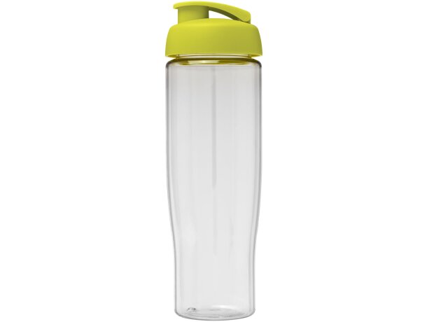 H2O Active® Tempo Bidón deportivo con Tapa Flip de 700 ml personalizado transparente/lima