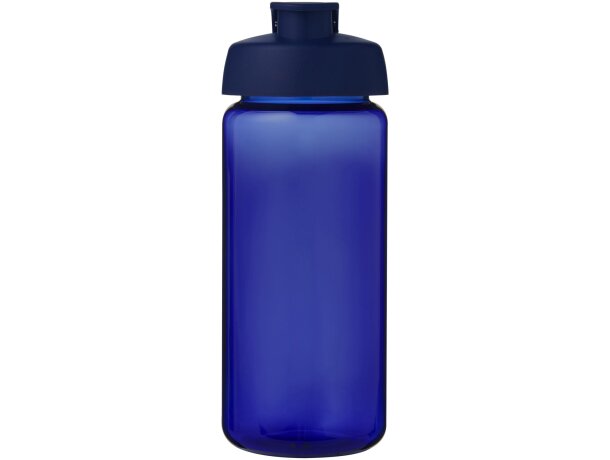 Bidón deportivo con tapa Flip de 600 ml personalizado azul/azul