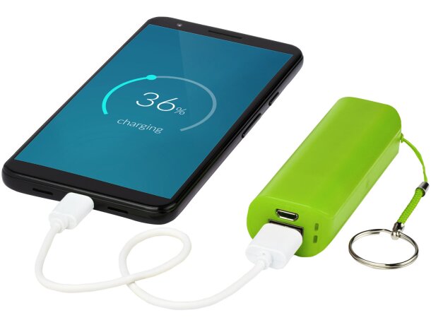 Powerbank de 1200 mAh Span con llavero y cable USB a micro USB Lima detalle 30