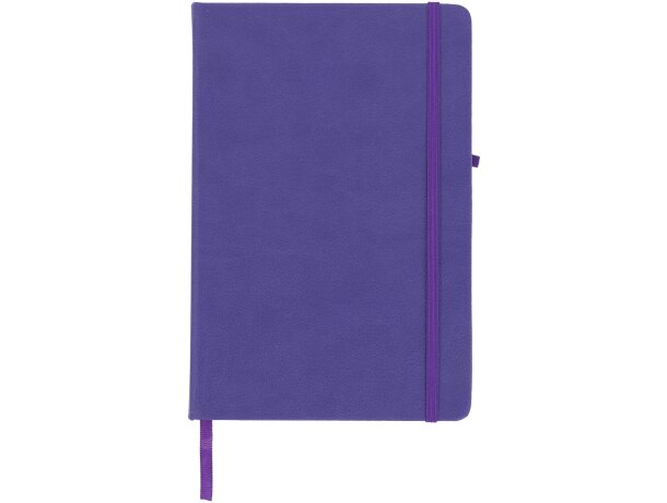 Libretas con banda elastica rivista diseño moderno tapa tactil elegante Morado detalle 33