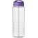 H2O Active® Treble Bidón deportivo con tapa con boquilla de 750 ml personalizado transparente/morado