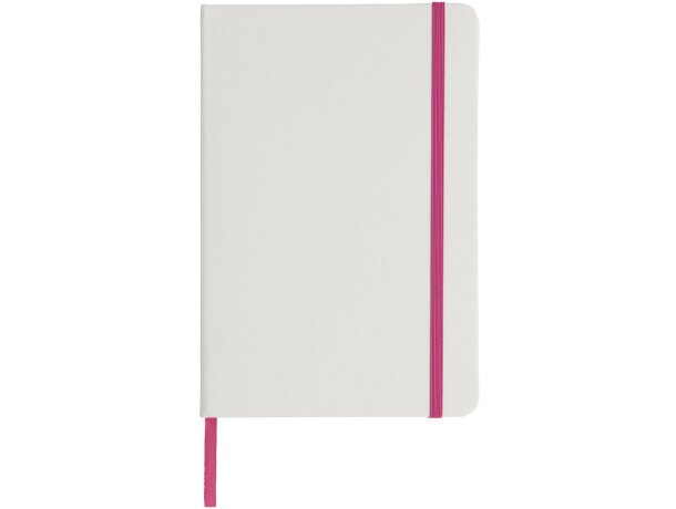 Libreta A5 blanca con cinta de color Spectrum personalizada