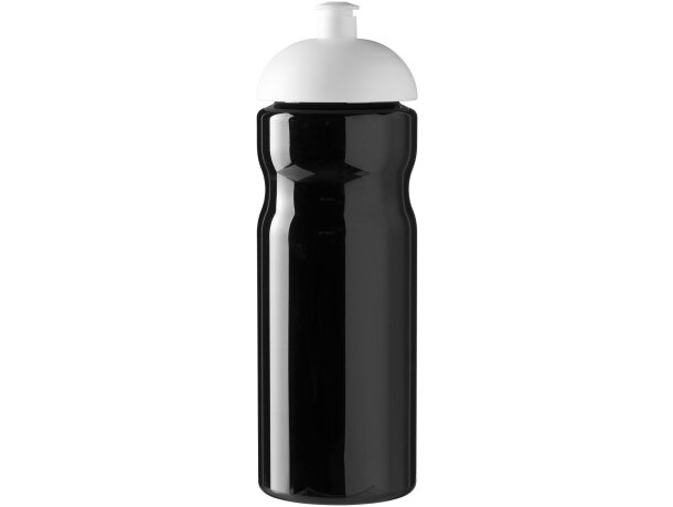 H2O Active® Base Bidón deportivo con Tapa Dome de 650 ml personalizado negro intenso/blanco