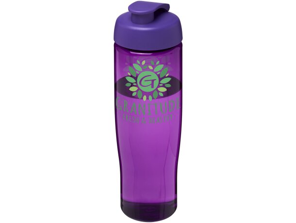 H2O Active® Tempo Bidón deportivo con Tapa Flip de 700 ml personalizado morado