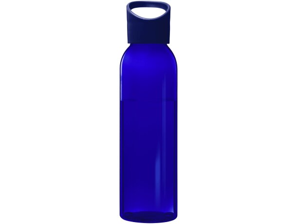 Botella de 650 ml con tapa de rosca personalizada grabado azul real