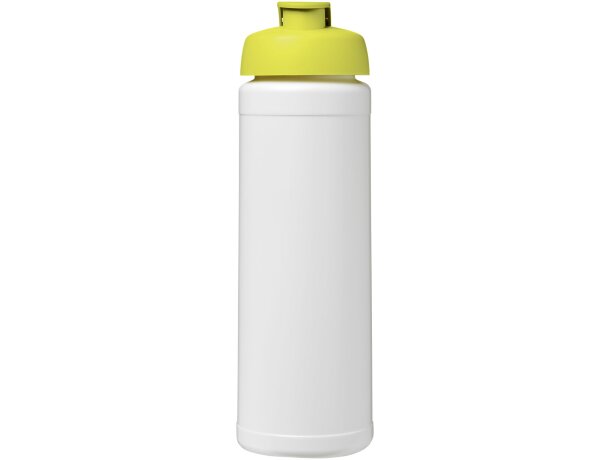 Baseline® Plus Bidón deportivo con Tapa Flip de 750 ml personalizado blanco/lima