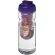 H2O Active® Base Bidón deportivo e infusor con Tapa Flip de 650 ml personalizado transparente/morado