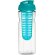 H2O Active® Base Bidón deportivo e infusor con Tapa Flip de 650 ml personalizado transparente/azul aqua