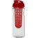 H2O Active® Base Bidón deportivo e infusor con Tapa Flip de 650 ml personalizado transparente/rojo