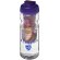 H2O Active® Base Bidón deportivo e infusor con Tapa Flip de 650 ml personalizado transparente/morado