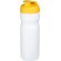 Baseline® Plus Bidón deportivo con tapa Flip de 650 ml personalizado blanco/amarillo