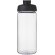 Bidón deportivo con tapa Flip de 600 ml personalizado transparente claro/negro intenso