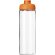 H2O Active® Vibe Bidón deportivo con tapa Flip de 850 ml personalizado transparente/naranja