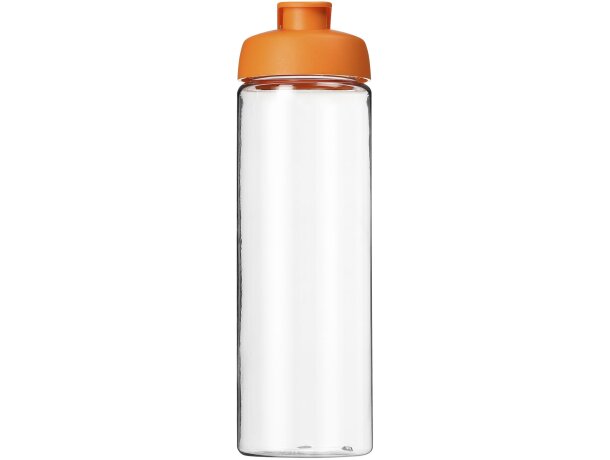 H2O Active® Vibe Bidón deportivo con tapa Flip de 850 ml personalizado transparente/naranja