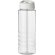 H2O Active® Treble Bidón deportivo con tapa con boquilla de 750 ml personalizado transparente/blanco