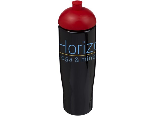 H2O Active® Tempo Bidón deportivo con Tapa Dome de 700 ml personalizado negro intenso/rojo