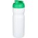 Baseline® Plus Bidón deportivo con tapa Flip de 650 ml personalizado blanco/verde