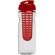 H2O Active® Base Bidón deportivo e infusor con Tapa Flip de 650 ml personalizado transparente/rojo