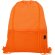 Mochila de cuerdas con logotipo para empresa original Oriole con malla y puerto auriculares Naranja detalle 23