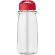 H2O Active® Pulse Bidón deportivo con tapa con boquilla de 600 ml personalizado transparente/rojo