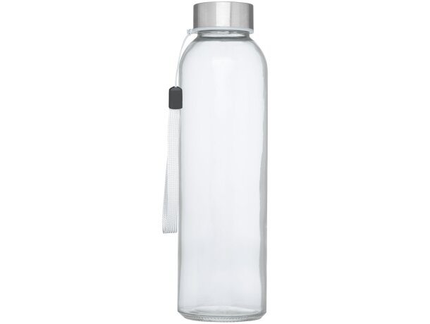 Bidón deportivo de vidrio de 500 ml personalizado blanco