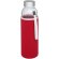 Bidón deportivo de vidrio de 500 ml personalizado rojo