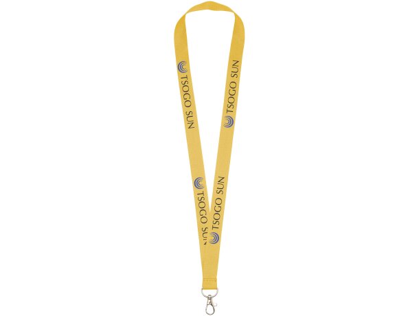 Lanyard coloridos con mosquetón práctico Impey y gran calidad Amarillo detalle 21