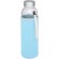 Bidón deportivo de vidrio de 500 ml personalizado azul claro