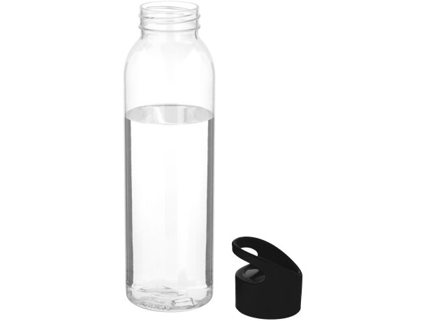 Bidón de Tritan™ de 650 ml colour-pop personalizado negro intenso/transparente