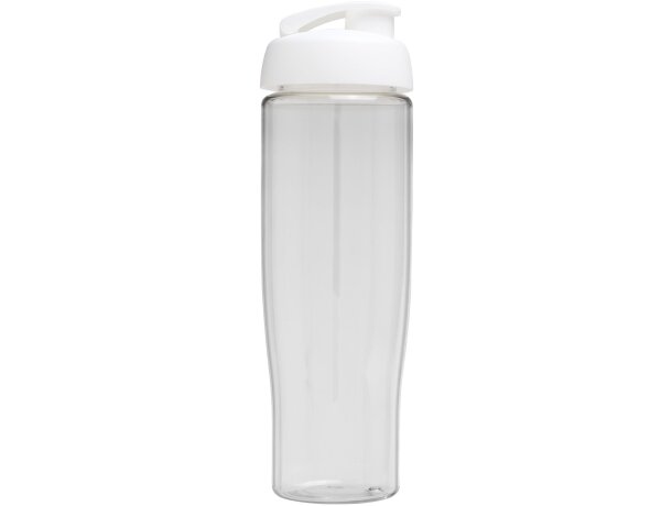 H2O Active® Tempo Bidón deportivo con Tapa Flip de 700 ml personalizado transparente/blanco