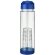 Botella deportiva y ligera con infusor de rosca para fruta 740 ml personalizada personalizado transparente/azul