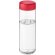 H2O Active® Vibe Bidón deportivo con tapa de rosca de 850 ml personalizado transparente/rojo