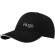 Gorra sandwich reciclada de 6 paneles GRS Topaz Negro intenso detalle 22