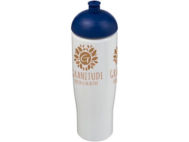 H2O Active® Tempo Bidón deportivo con Tapa Dome de 700 ml personalizado blanco/azul