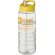 H2O Active® Treble Bidón deportivo con tapa con boquilla de 750 ml personalizado transparente/amarillo