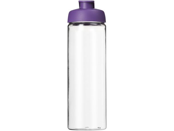 H2O Active® Vibe Bidón deportivo con tapa Flip de 850 ml personalizado transparente/morado