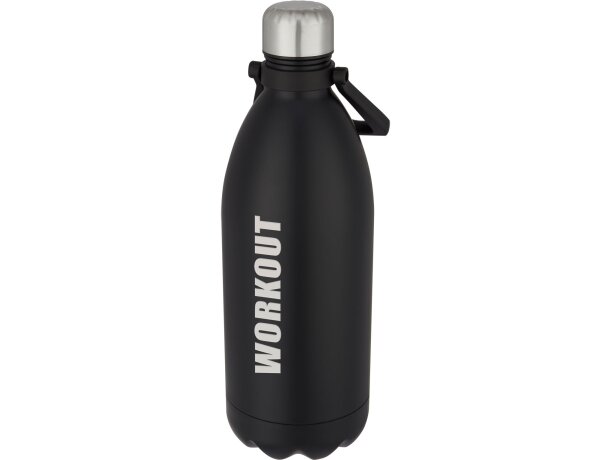 Botellas personalizadas Cove 1500ml acero inoxidable sin BPA ni ftalatos Negro intenso detalle 12