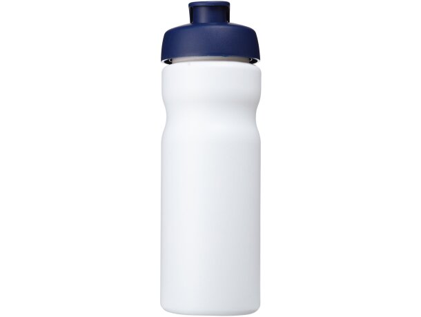 Baseline® Plus Bidón deportivo con tapa Flip de 650 ml personalizado blanco/azul