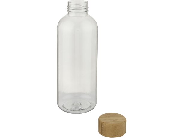 Botellas reutilizables con tapa de bambú Ziggs 650ml plástico reciclado Transparente detalle 5