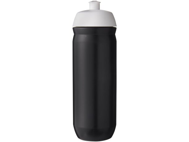 Bidón deportivo de 750 ml &quot;HydroFlex&quot; personalizado blanco/negro intenso