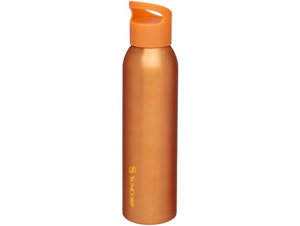 Bidón deportivo de 650 ml personalizado naranja